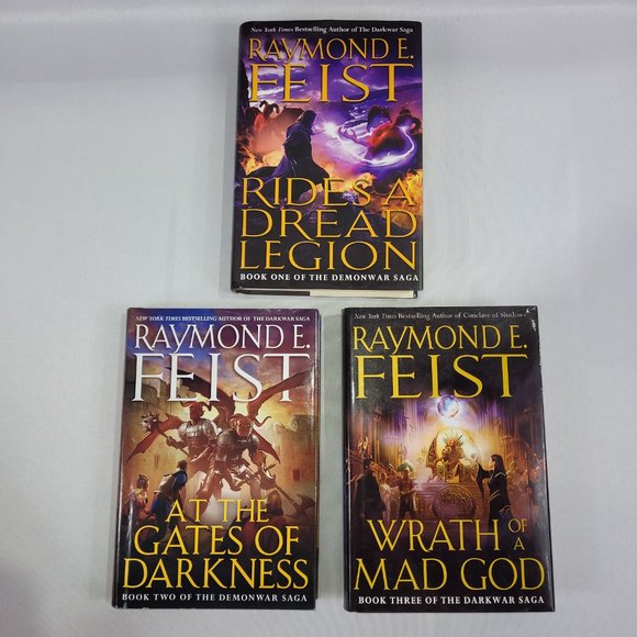 Raymond Feist Book Club Hardcover Demonwar Saga 3 Novel Trilogy Set - Picture 2 of 2